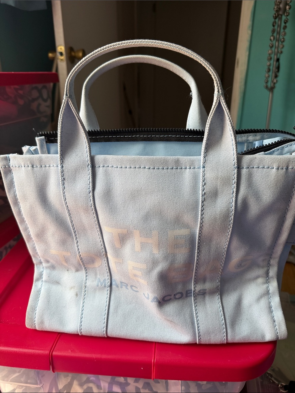 Marc Jacobs Pale Blue Canvas Jacket used